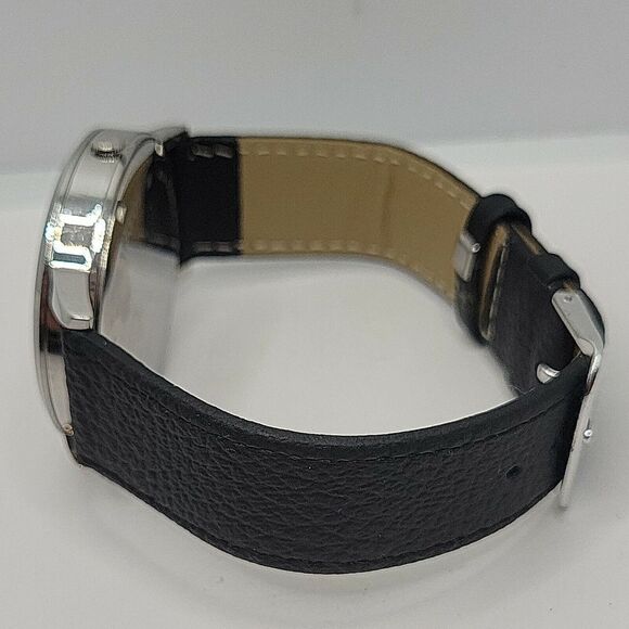 Fossil Boyfriend ES3787 Women Black Leather Analog Dial Quartz Wrist Watch BC990 - Picture 8 of 10